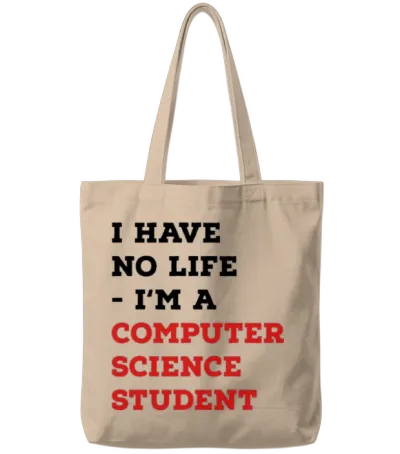 Computer Science Student Tote Bags - Natural
