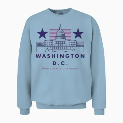 Washington D.c. Unisex Sweatshirt - Light Blue