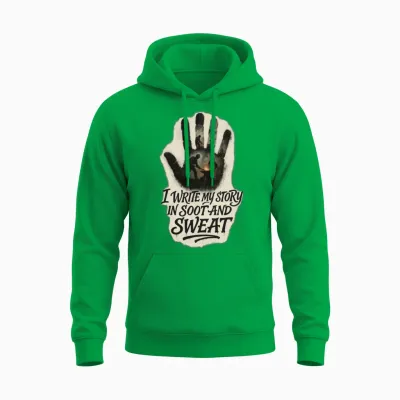 Soot & Sweat Blacksmith Grind Unisex Hoodie - Irish Green