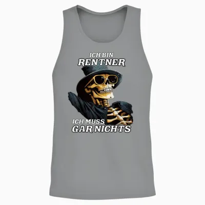 Ich Bin Rentner Ich Muss Gar Nichts Lustiges Rentner Unisex Tank Top - Sport Grey