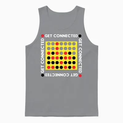 Connect Four Game Box Up Unisex Tank Top - Sport Grey
