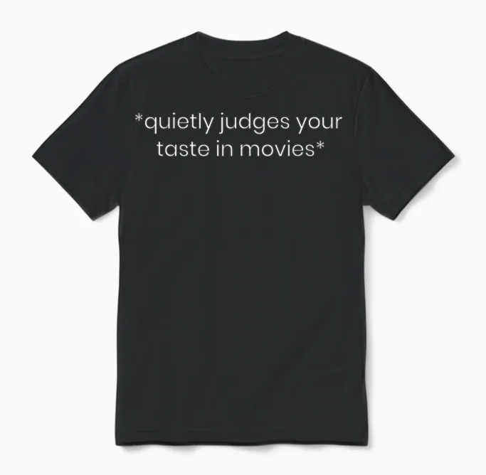 Funny Movie Lover Gifts | Film Critic Cinephile Cinema T-Shirt Small Unisex T-Shirt in Black
