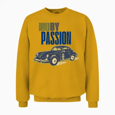 Driven by Passion Unisex Sweatshirt - Gold