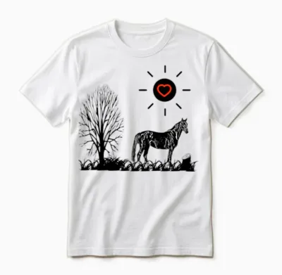 Horse Unisex T-Shirt - White
