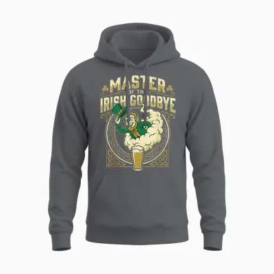 Master of the Irish Goodbye Unisex Hoodie - Charcoal