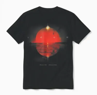 Official Imagine Dragons Loom Album T-Shirt, Black Unisex T-Shirt - Black