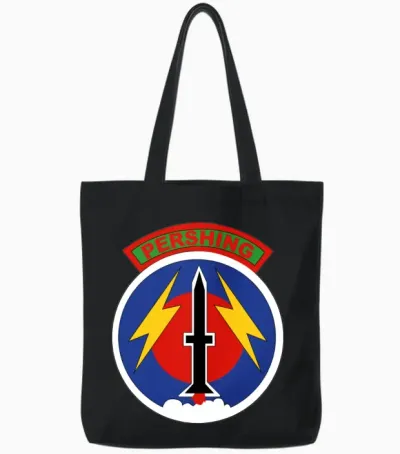 Army 56th Artillery Command Pershing Tote Bags - Black