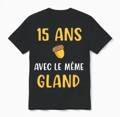 Wedding Anniversary Gift 15 Years Couple Humor Woman T-Shirt, Black, S Unisex T-Shirt - Black