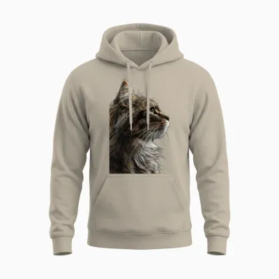 Norwegian Forest Cat Unisex Hoodie - Sand