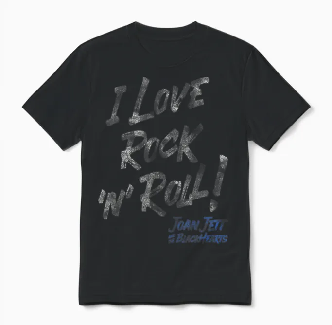 Joan Jett Et Les Blackhearts - J'adore Le Rock 'n' Roll Unisex T-Shirt in Black