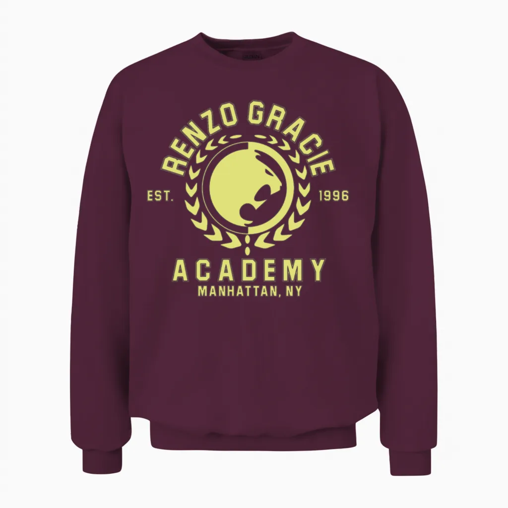Renzo Gracie Jiu Jitsu Boxing & Mma Unisex Sweatshirt in Maroon