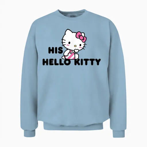 Hello Kitty and Dear Daniel Couples Unisex Sweatshirt - Light Blue