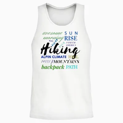 Hiking Unisex Tank Top - White