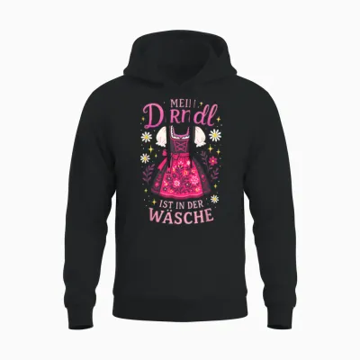 My Dirndl Is in the Laundry Dirndl Unisex Hoodie - Black