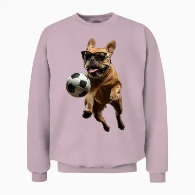 Dog Unisex Sweatshirt - Light Pink