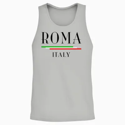 Italia: Roma Italy Unisex Tank Top - Ash