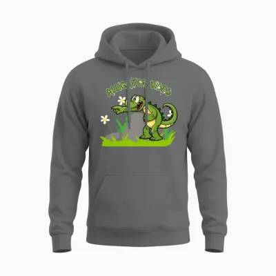 Funny Alligator Unisex Hoodie - Graphite Heather