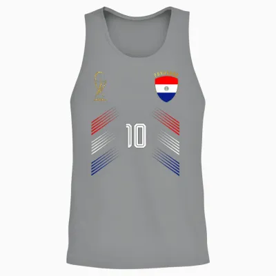 Drapeau Du Paraguay Pour Les Amateurs De Fierté Paraguayenne Rétro Unisex Tank Top - Sport Grey