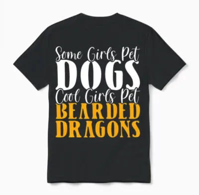 Bearded Dragon Unisex T-Shirt - Black