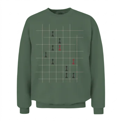 Chess Game Unisex Sweatshirt - Military Green