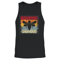 Bee Retro Unisex Tank Top - Black – 2