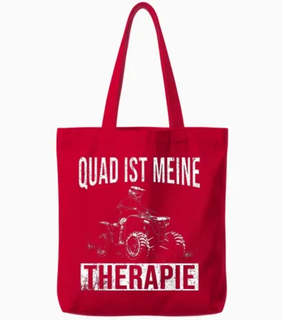 Quad Ist Meine Therapie Quadfahrer Offroad Atv Tote Bags - Red