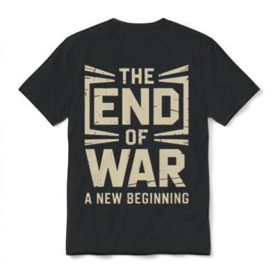 The End of War Unisex T-Shirt - Black