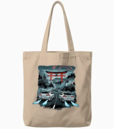 Japanese Car Tshirt Jdm Japan Street Racing Tote Bags - Natural