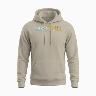 Basketball Retro Unisex Hoodie - Sand