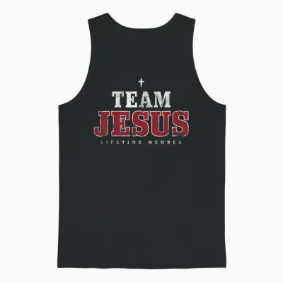 Faith-Design Für Christinnen Und Christen Von Team Jesus Life Time Unisex Tank Top - Black
