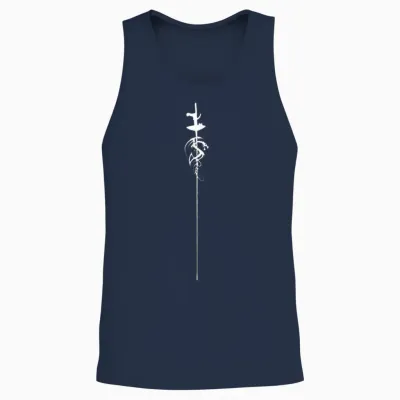 Fencing Game Fencing Gift Fencing Unisex Tank Top - Navy