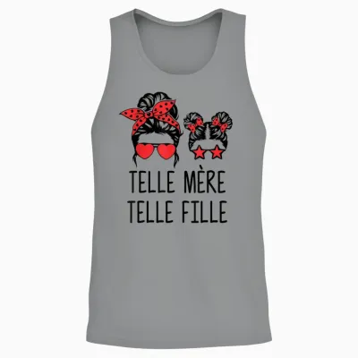 Telle Mère Telle Fille, Maman Bonne Fête Des Mères Unisex Tank Top - Sport Grey