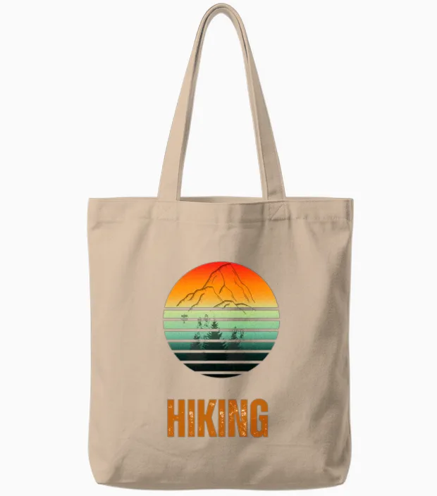 Hiking & Outdoors Gift Tote Bags in Natural