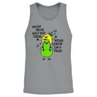 Lemon on a Pear Funny Foodie Lyric Unisex Tank Top - Sport Grey – 2