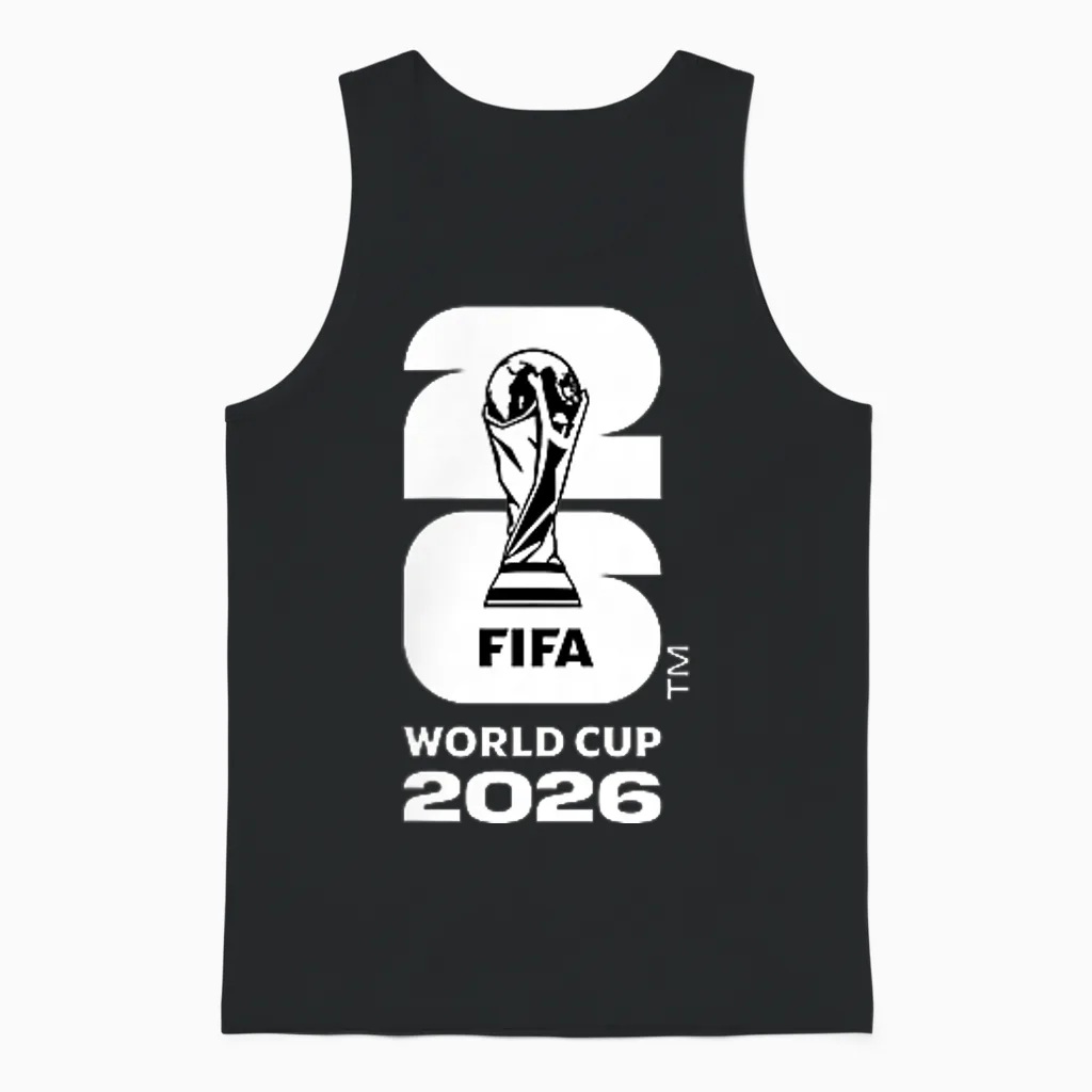 Fifa World Cup26 Bosnia Herzegovina Country Ball Unisex Tank Top in Black