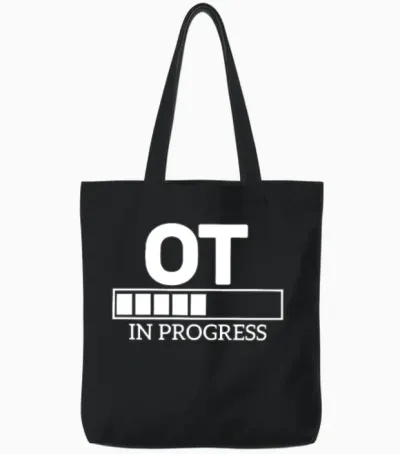 Occupational Therapy Ot Tote Bags - Black