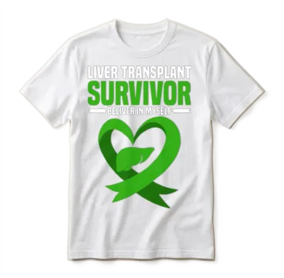 Liver Transplant Unisex T-Shirt - White
