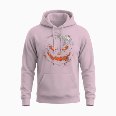 Kürbis Kostüm Halloween Gruselkunst Kürbis Unisex Hoodie - Light Pink