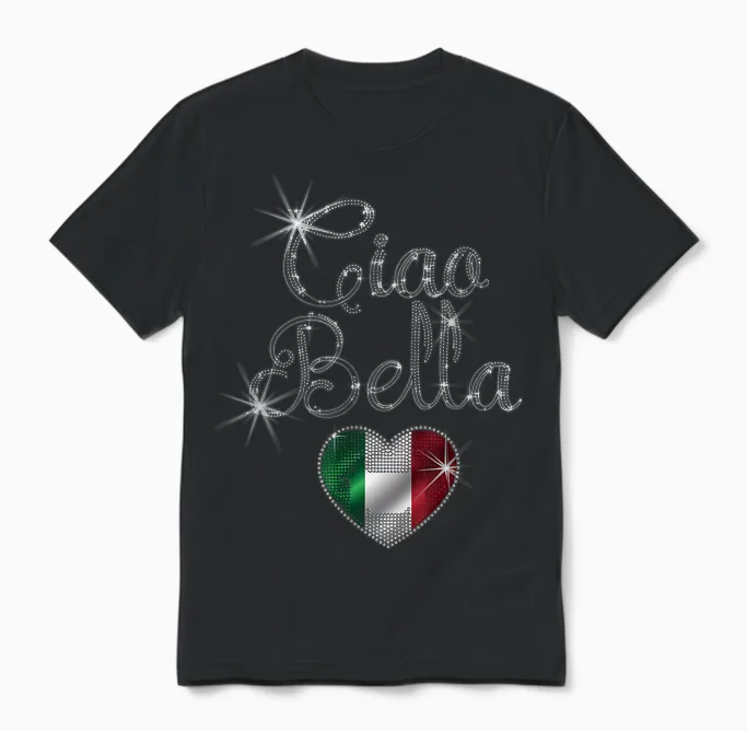 Italy Gift Flag Italy Vintage Bella Italia Italiano T-Shirt, Black, S Unisex T-Shirt in Black