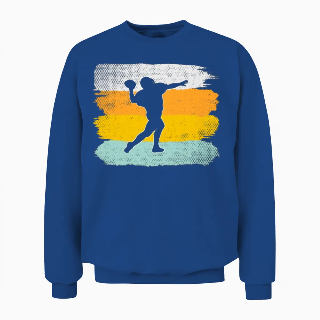 Rugby Retro Unisex Sweatshirt in Royal