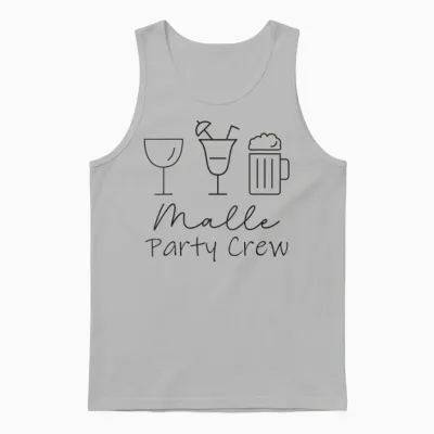 Malle Crew Party Urlaub Outfit Mallorca Unisex Tank Top - Ash