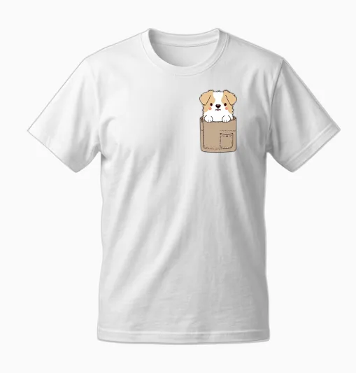 Dog in Pocket Funny Puppy for Dog Lovers