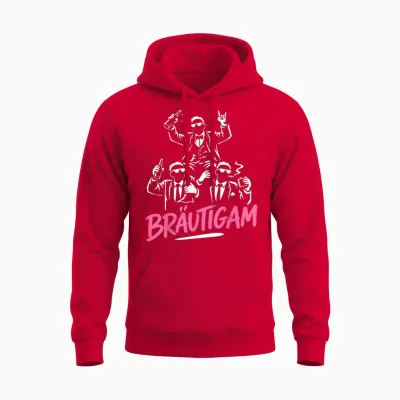 Bräutigam T-Shirt Jga Männer Kostüm Jga Junggesellenabschied Unisex Hoodie - Red