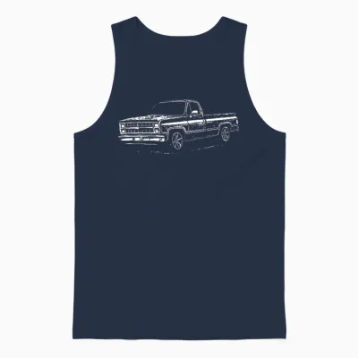(2 Sided) Get in Bitch I Found a Deal on Marketplace Humor Unisex Tank Top - Navy