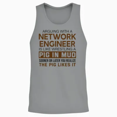 Arguing with a Network Engineer Unisex Tank Top - Sport Grey