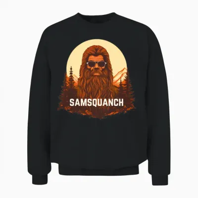 Samsquanch Unisex Sweatshirt - Black