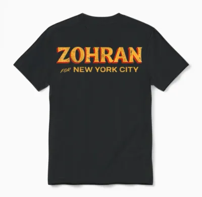 Zohran Mamdani Unisex T-Shirt - Black
