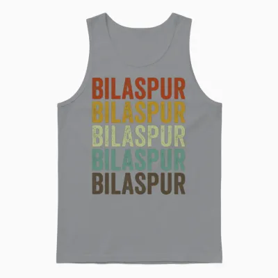 Bilaspur India Retro Vintage Unisex Tank Top - Sport Grey
