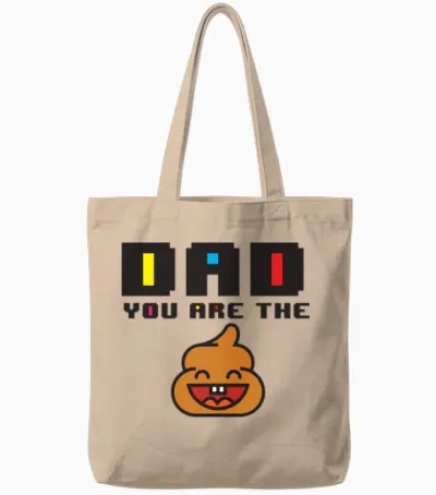 Funny Kids Tote Bags - Natural