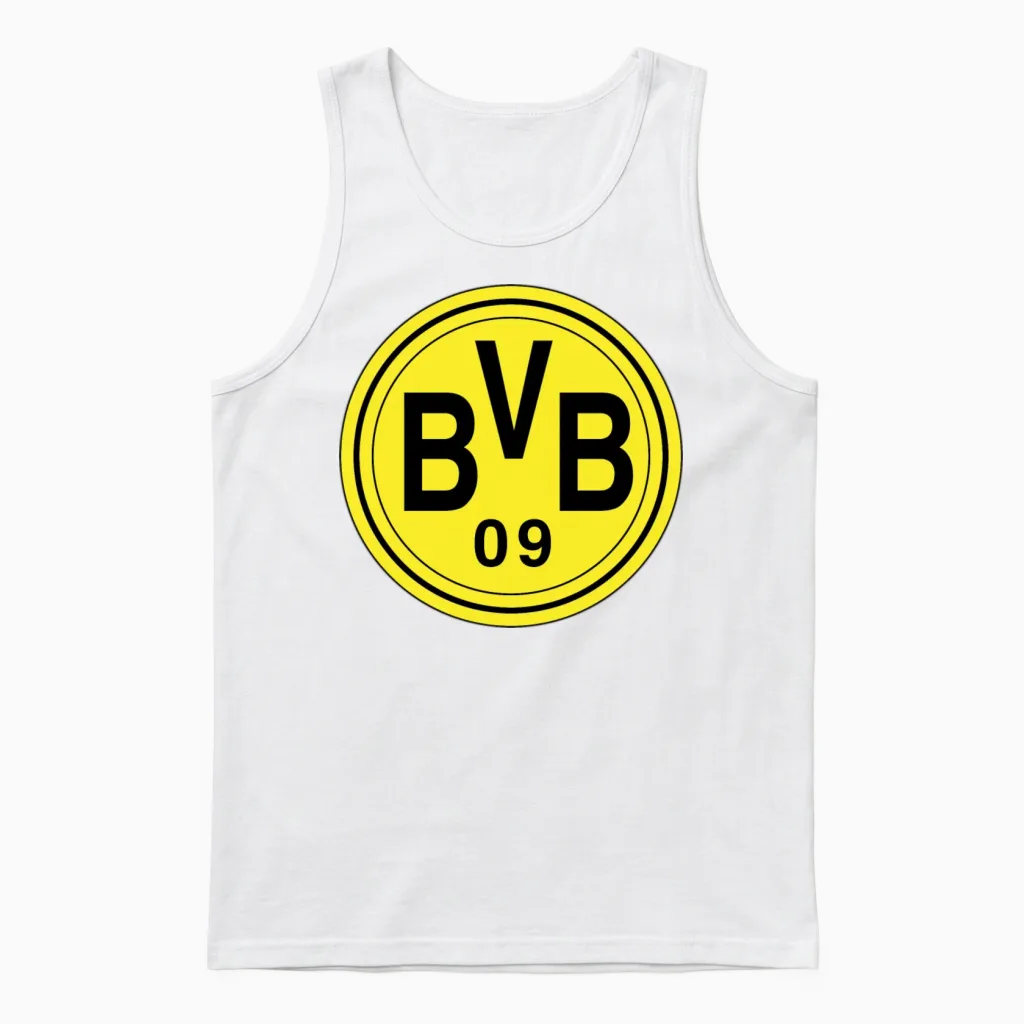 Borussia Dortmund Unisex Tank Top in White